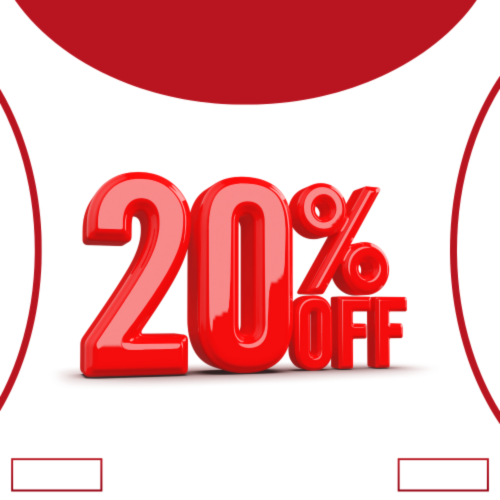 Chương trình khuyến mãi giảm giá 20% toàn bộ sản phẩm